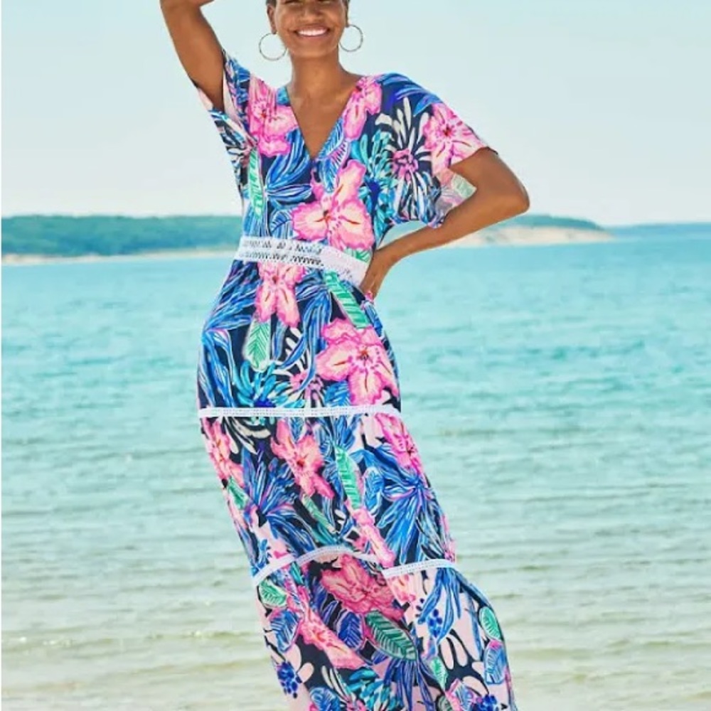 Lilly Pulitzer Maribella maxi Dress Size 4 NWT in original packaging